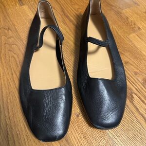 Madewell Greta Baller Flat Black size 9